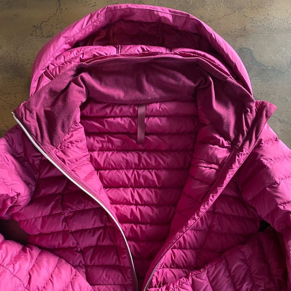 Lululemon Magenta Puffy Jacket Sz 6